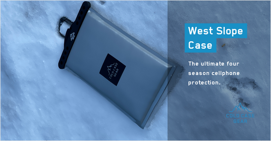Our thermal phone case protects from extreme cold and snow