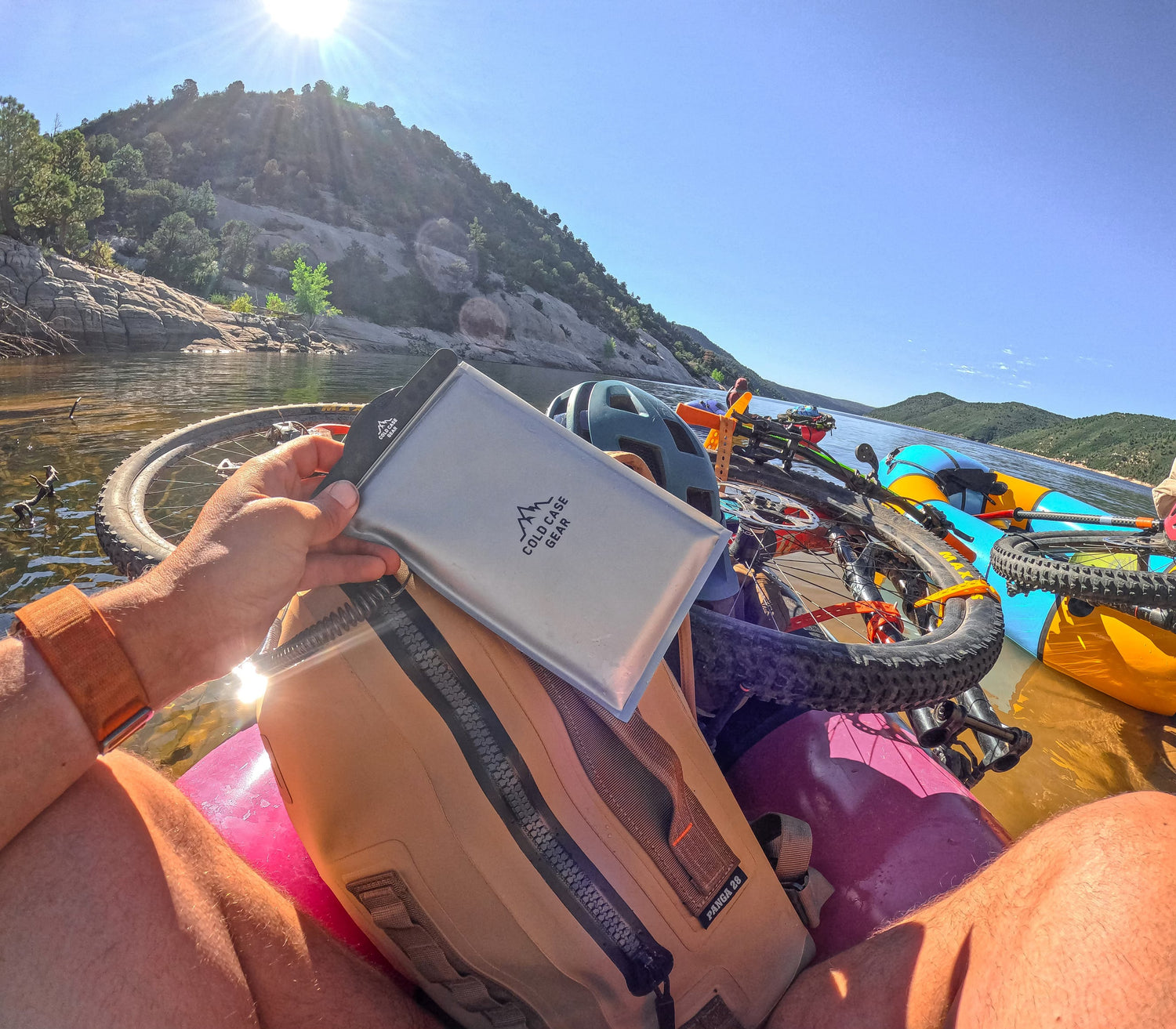 our floating phone case is perfect for all your water adventures